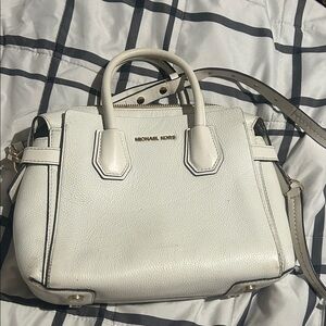 Michael Kors Cream Leather Satchel